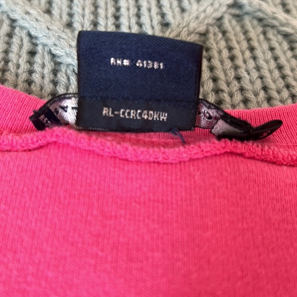 Ralph Lauren Sport PINK V-Neck T-Shirt - Picture 6 of 13